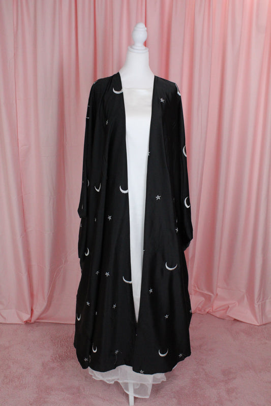 Star Moon Embroidered Abaya | Khaleeji