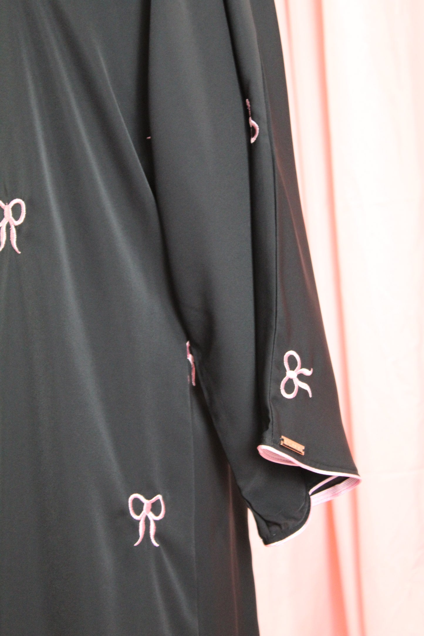 Bow Embroidered Abaya