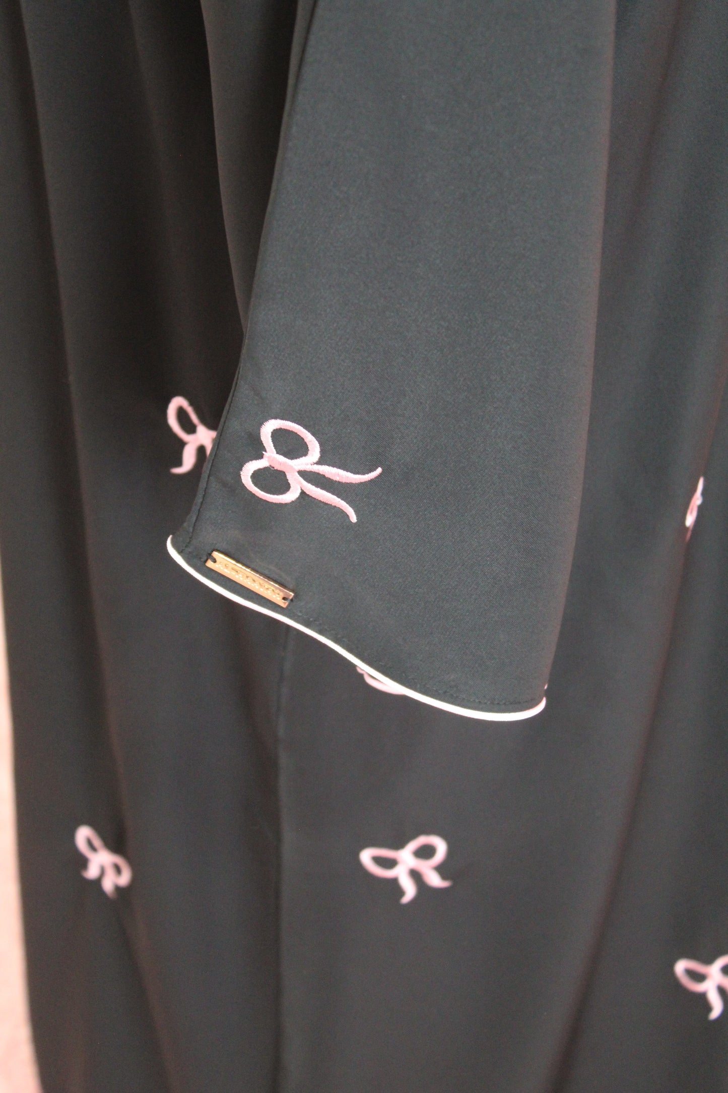 Bow Embroidered Abaya
