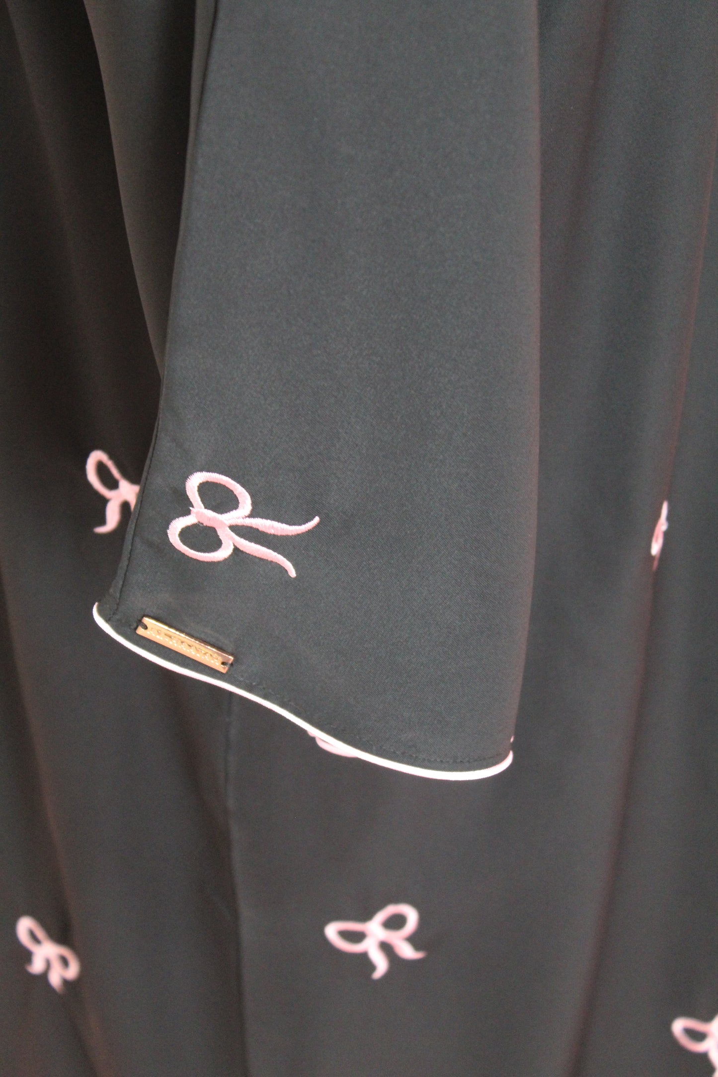Bow Embroidered Abaya