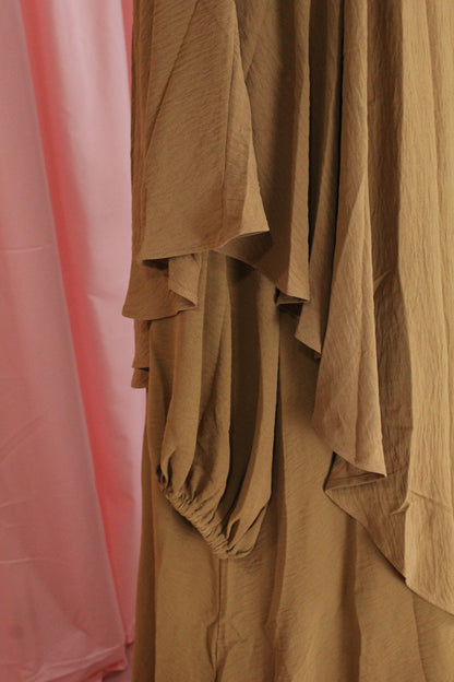 Brown Khimar Abaya Set | Prayer Set