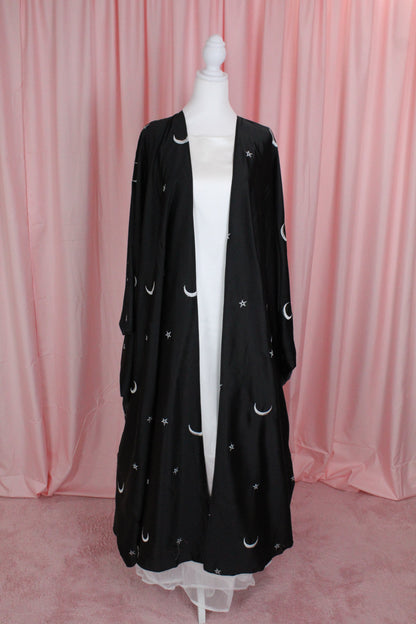 Star Moon Embroidered Abaya | Khaleeji