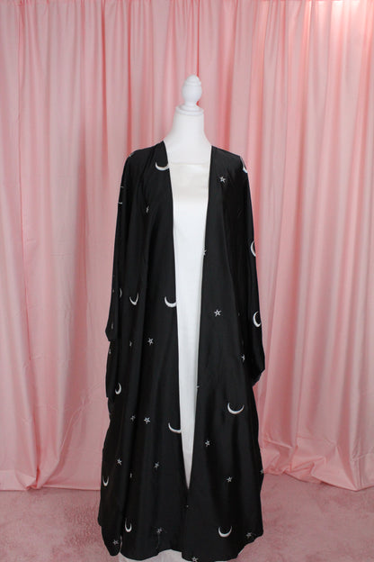 Star Moon Embroidered Abaya | Khaleeji