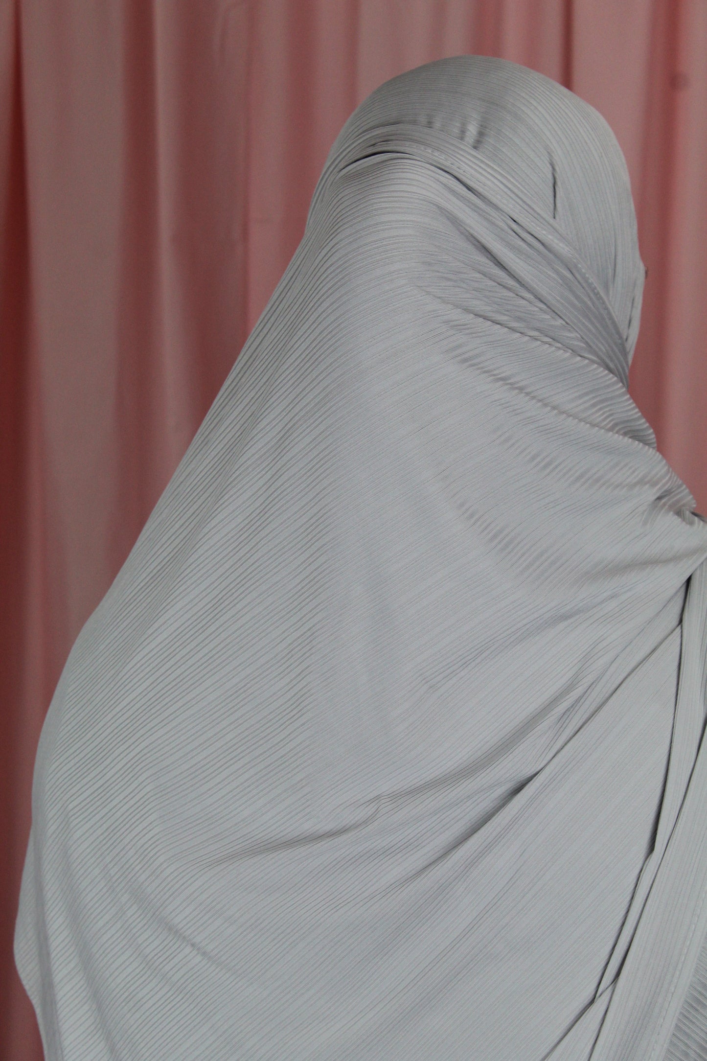 Pleated Jersey Hijab | Grey