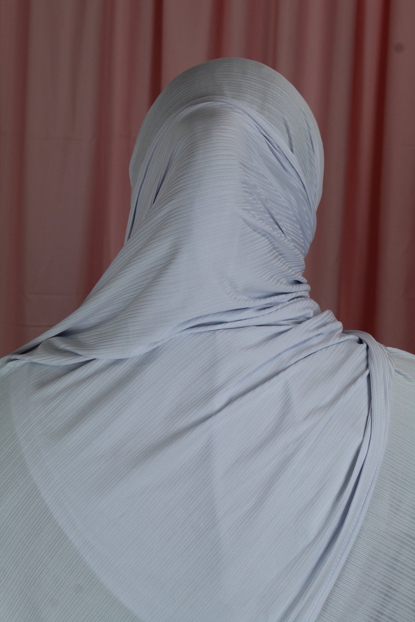 Pleated Jersey Hijab | White