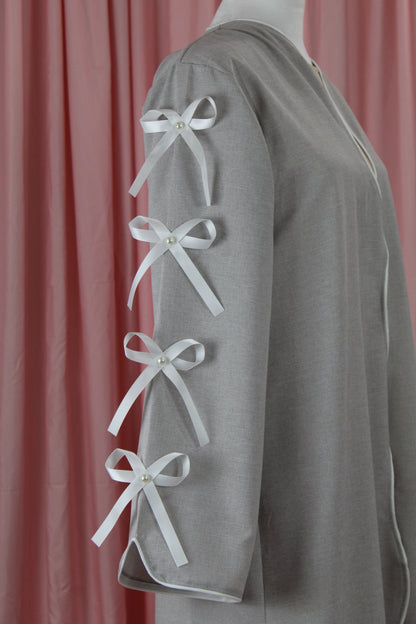 Taro | Bow Sleeve Accent Abaya