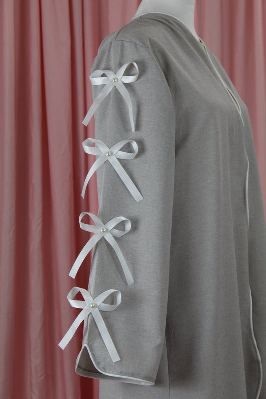 Taro | Bow Sleeve Accent Abaya