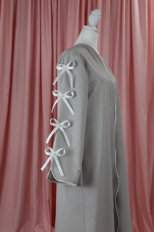 Taro | Bow Sleeve Accent Abaya
