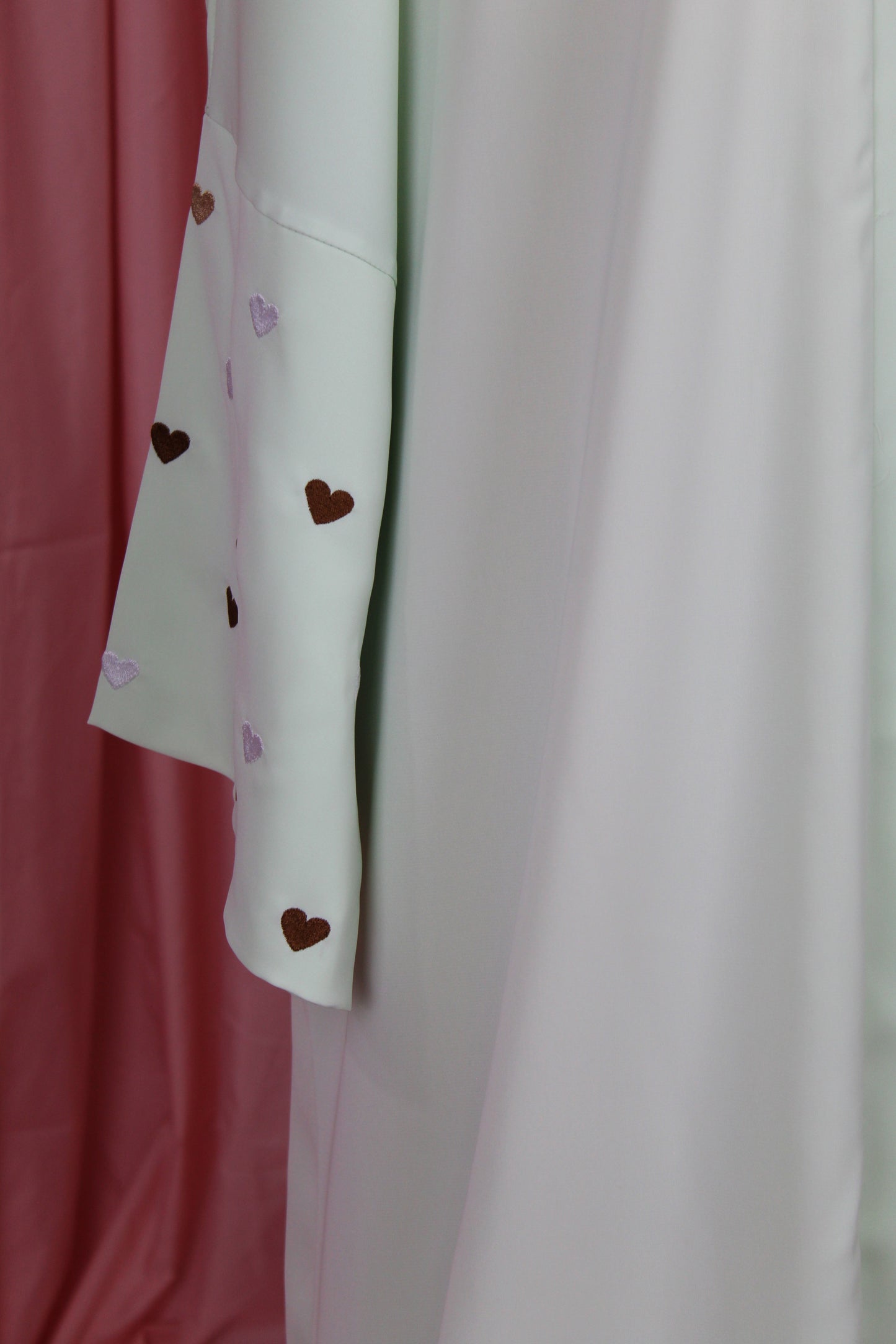 Heart Sleeve Embroidered Abaya
