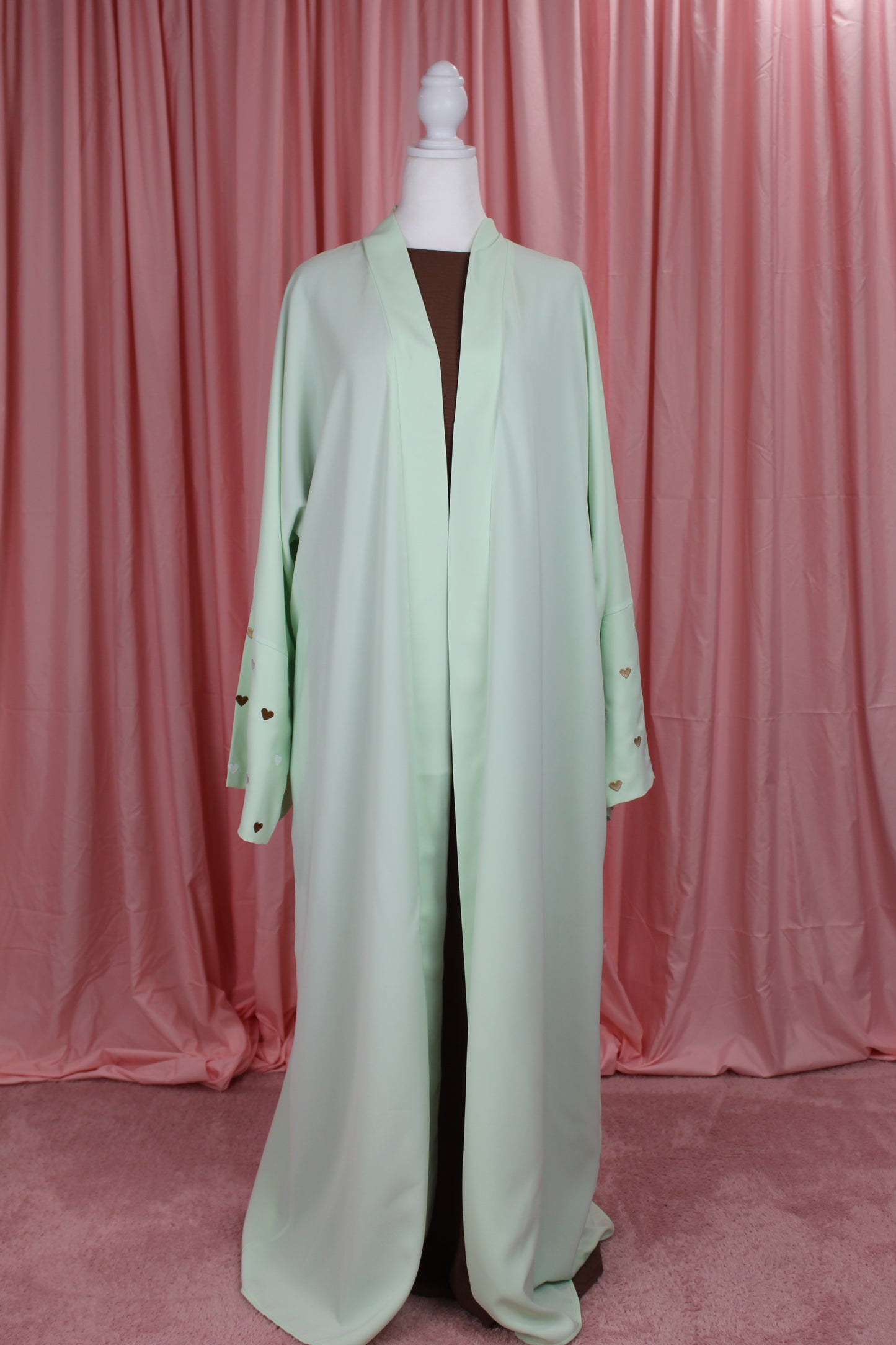 Heart Sleeve Embroidered Abaya