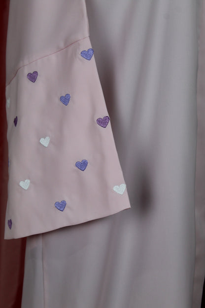 Heart Sleeve Embroidered Abaya