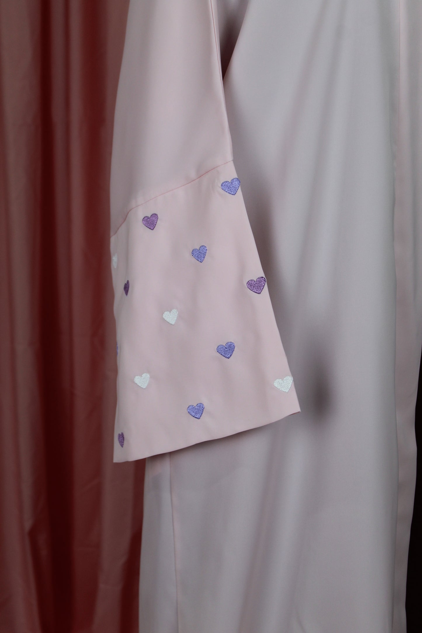 Heart Sleeve Embroidered Abaya