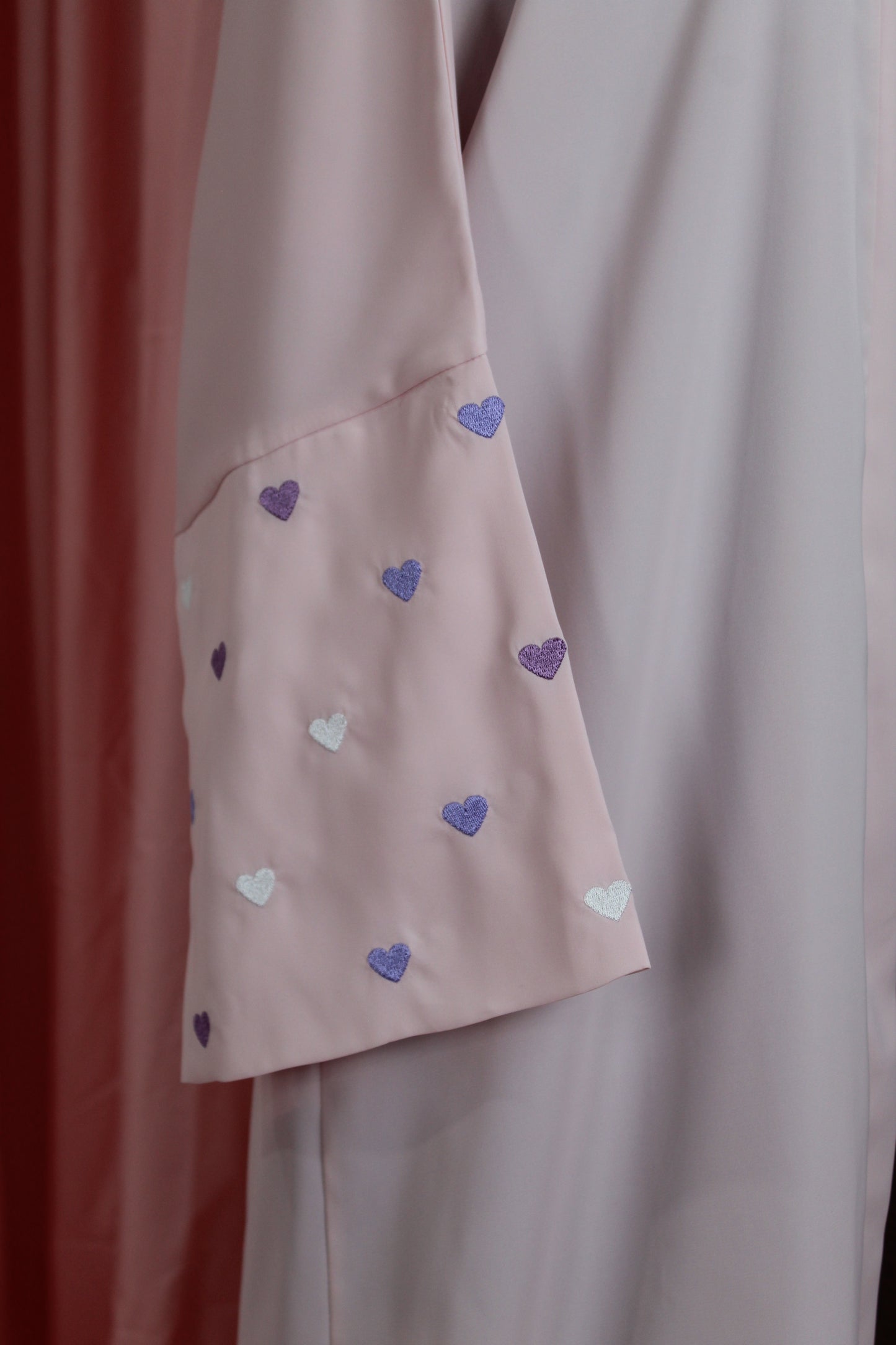 Heart Sleeve Embroidered Abaya