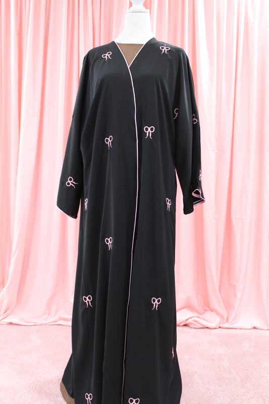 Bow Embroidered Abaya