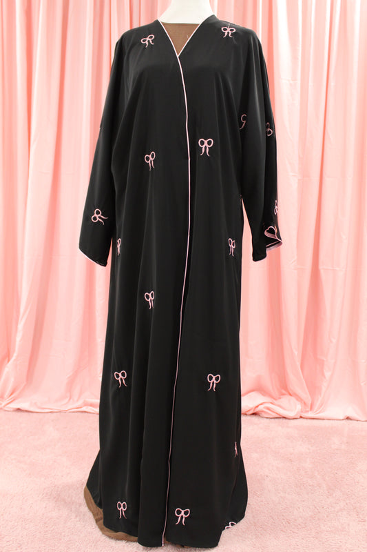 Bow Embroidered Abaya