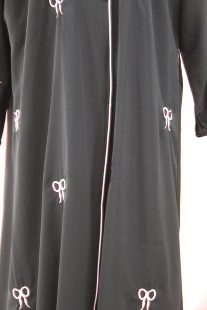 Bow Embroidered Abaya