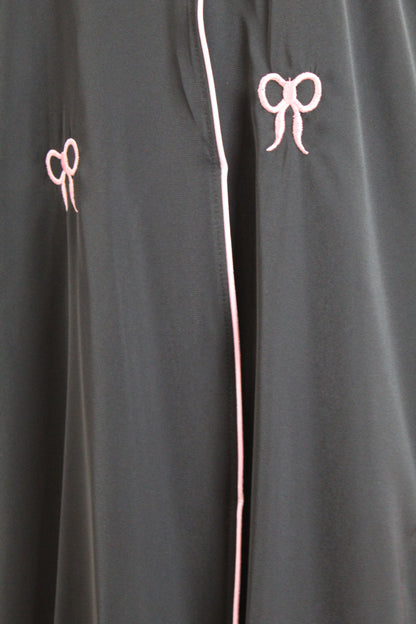 Bow Embroidered Abaya