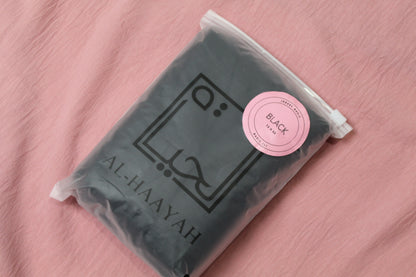 Black Jersey Hijab | BASIC JERSEY (L) - Large