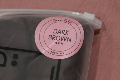 Dark Brown Jersey Hijab | BASIC JERSEY (L) - Large