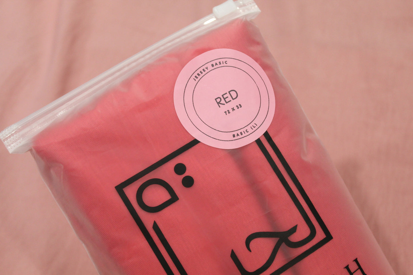 Red Jersey Hijab | BASIC JERSEY (L) - Large
