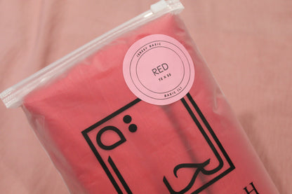 Red Jersey Hijab | BASIC JERSEY (L) - Large