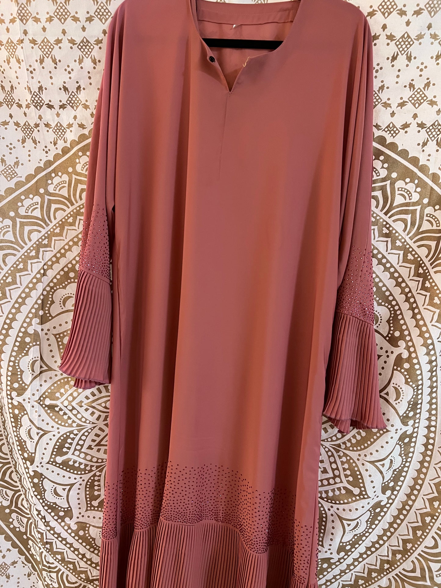 Pink Bling Abaya | Party Wear | Made in Dubai