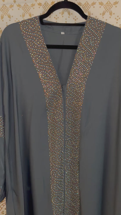 Grey Abaya | Party | Eid | Made in UAE