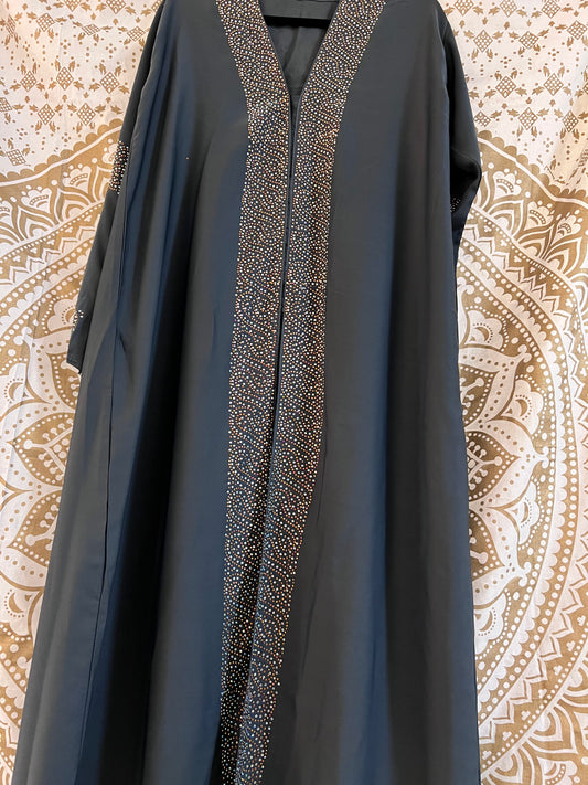 Grey Abaya | Party | Eid | Made in UAE