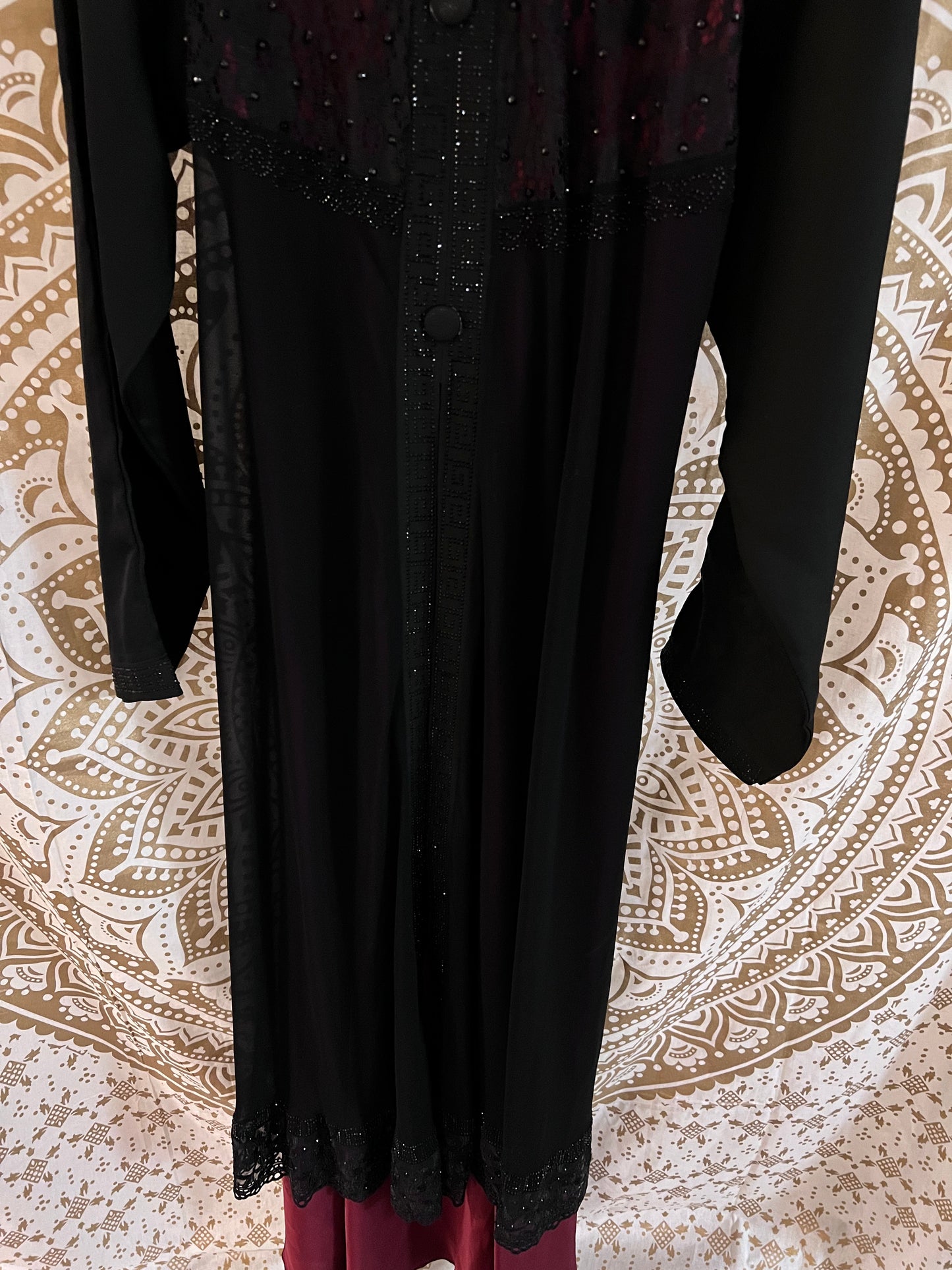 Two Shade Layered Abaya | MADE IN UAE