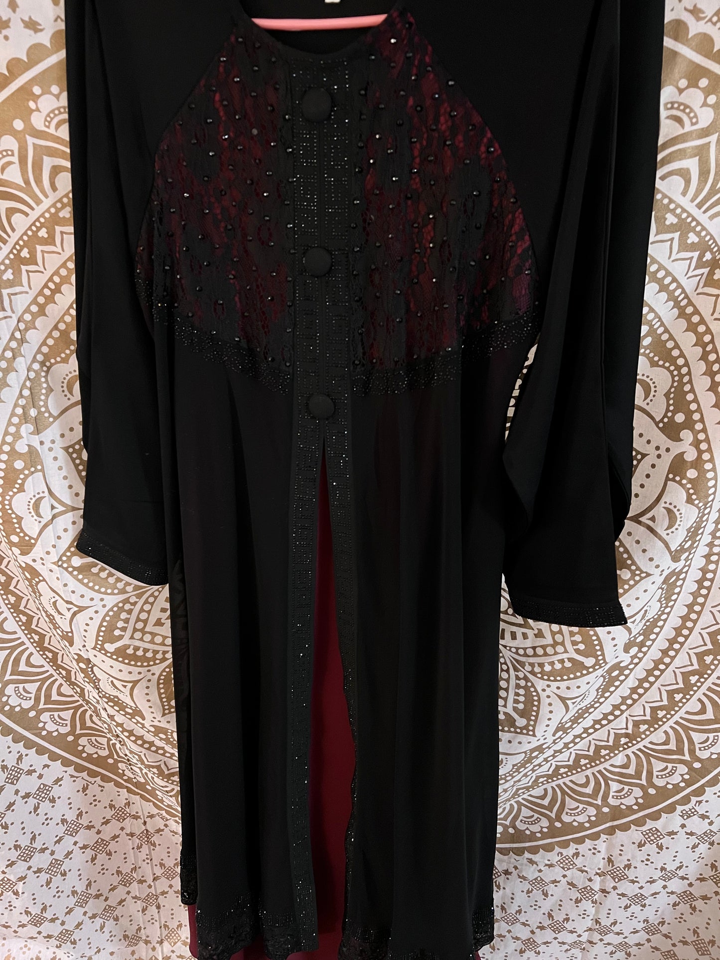 Two Shade Layered Abaya | MADE IN UAE