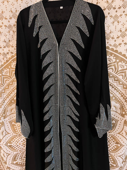 Extra Bling Party Wear Abaya | Made in U.A.E