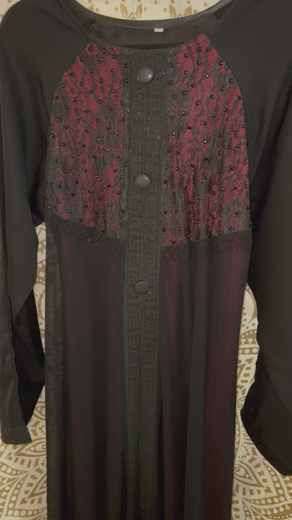 Two Shade Layered Abaya | MADE IN UAE